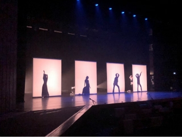 北海道イベント企画・音響照明制作｜サウンド企画の女性がシルエットで並ぶイベント画像